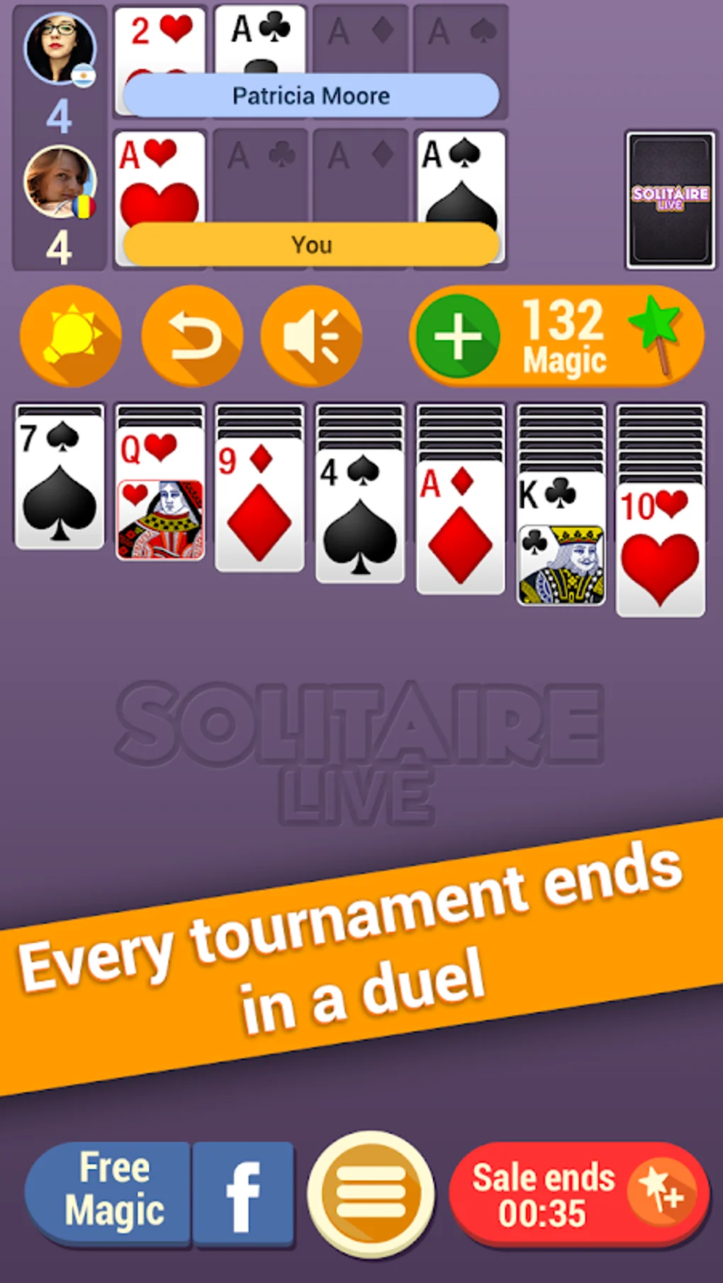 Klondike solitaire bliss turn 3